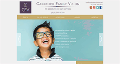 Desktop Screenshot of carrborofamilyvision.net